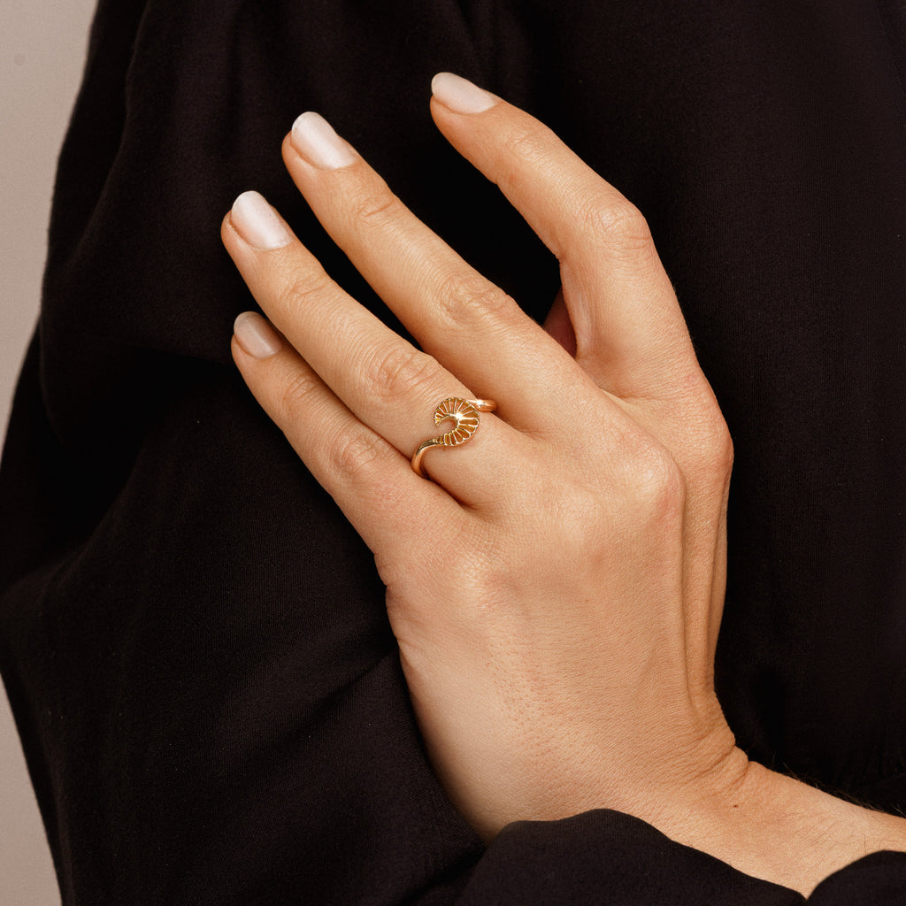 Epeiric Spirals Ring