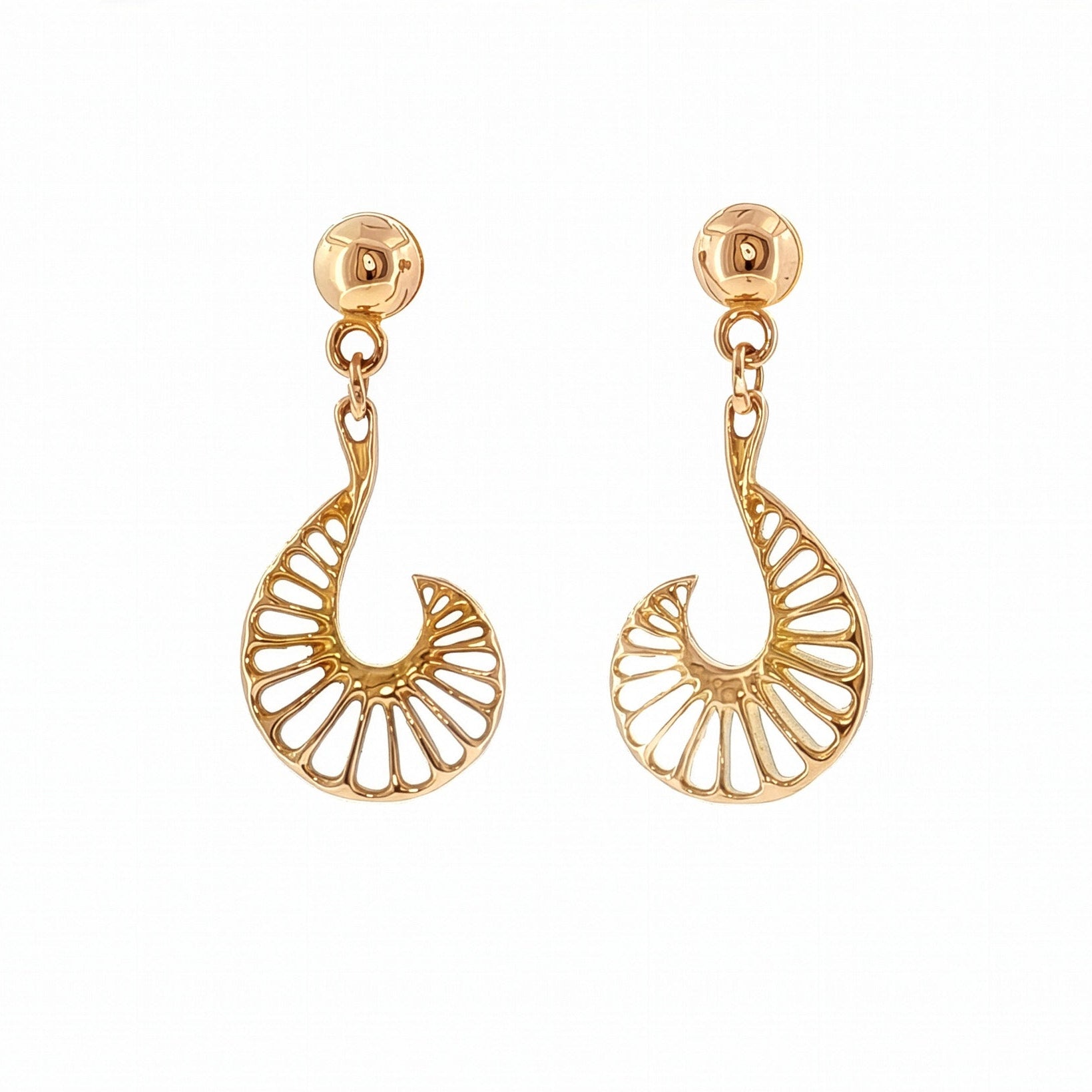 Beyond Pangaea Epeiric Spirals Earrings 18k Rose Gold