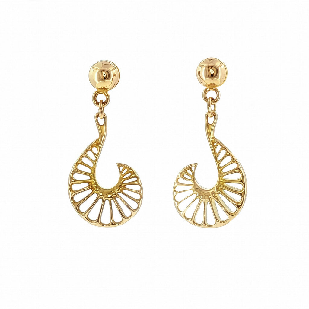 Beyond Pangaea Epeiric Spirals Earrings 18k Yellow Gold