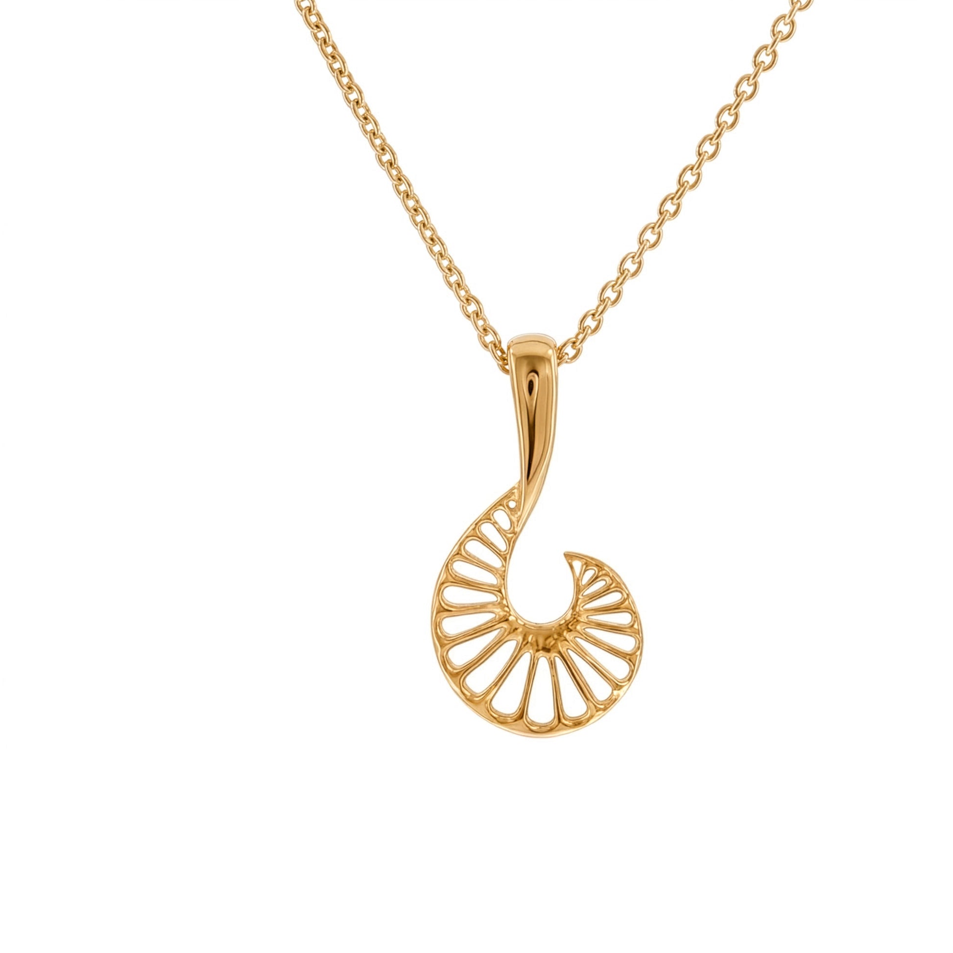 Beyond Pangaea Epeiric Spirals Pendant 18k rose gold 26mm