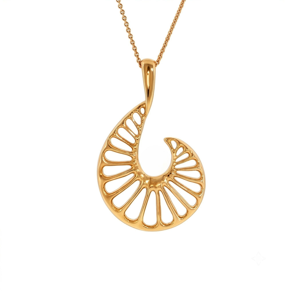 Beyond Pangaea Epeiric Spirals Pendant 18k rose gold 40mm
