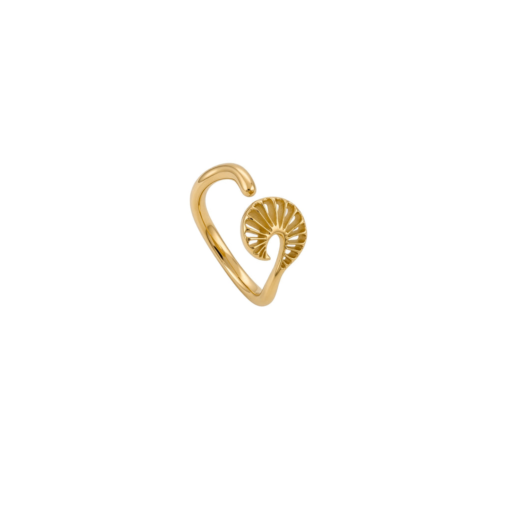 Beyond Pangaea Epeiric Spirals Ring 18k yellow gold