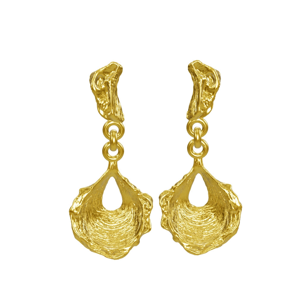 3D model living stone earrings